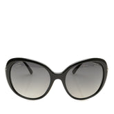 シャネル ココマーク サングラス 5293-B-A ブラック シルバー プラスチック ラインストーン レディース CHANEL 【中古】